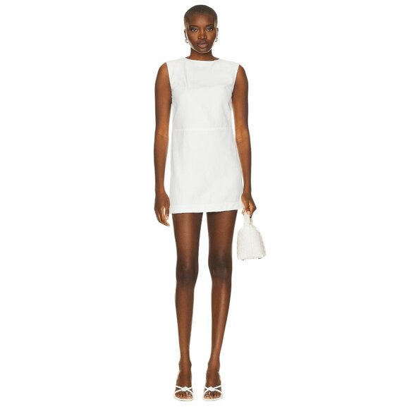 Loulou Studio Hoya Sleeveless Dress in Ivory Medium New Womens Mini - Picture 1 of 14
